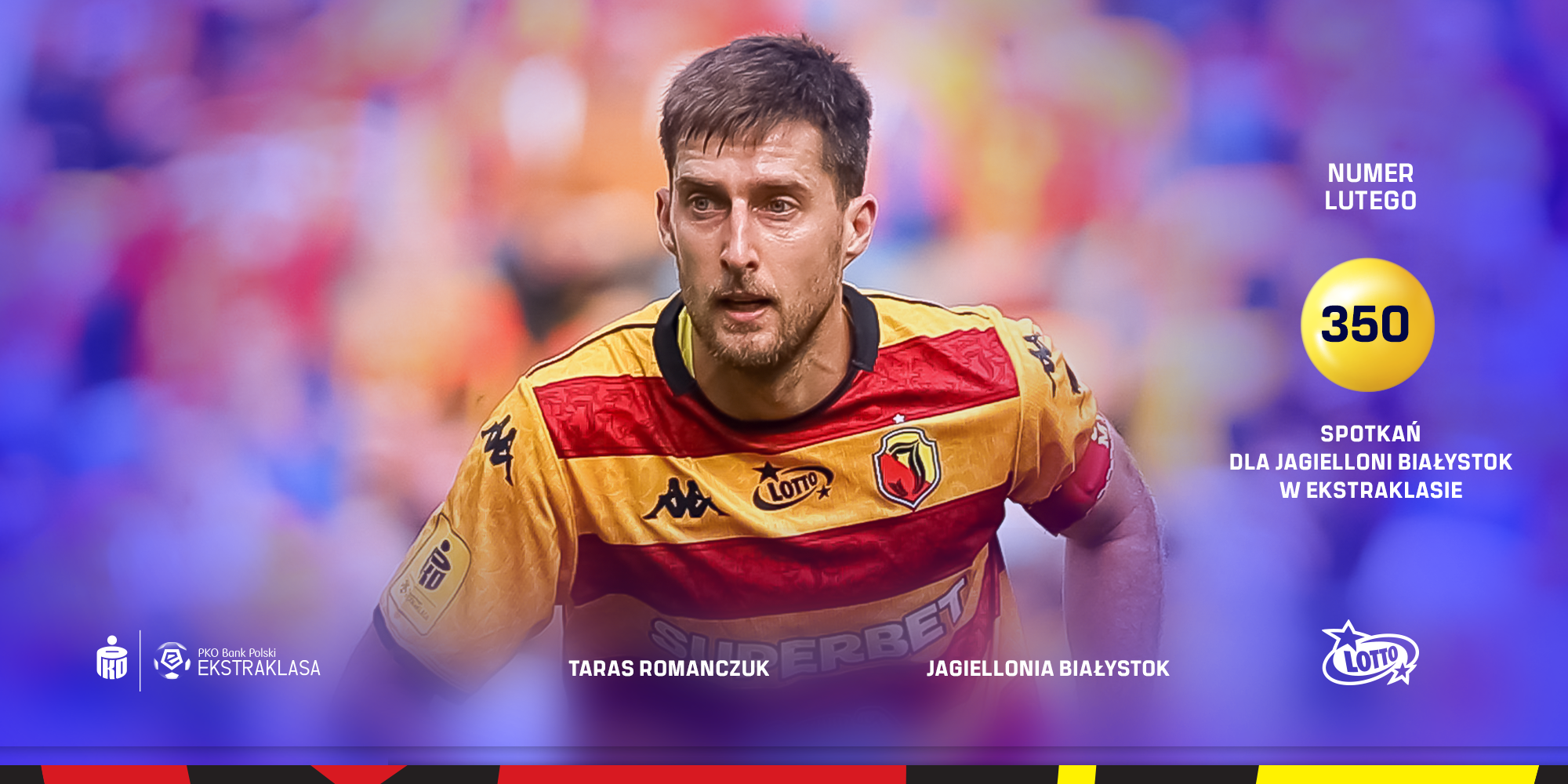 Taras Romanczuk - Huyền thoại 350 trận tại Jagiellonia Białystok được vinh danh