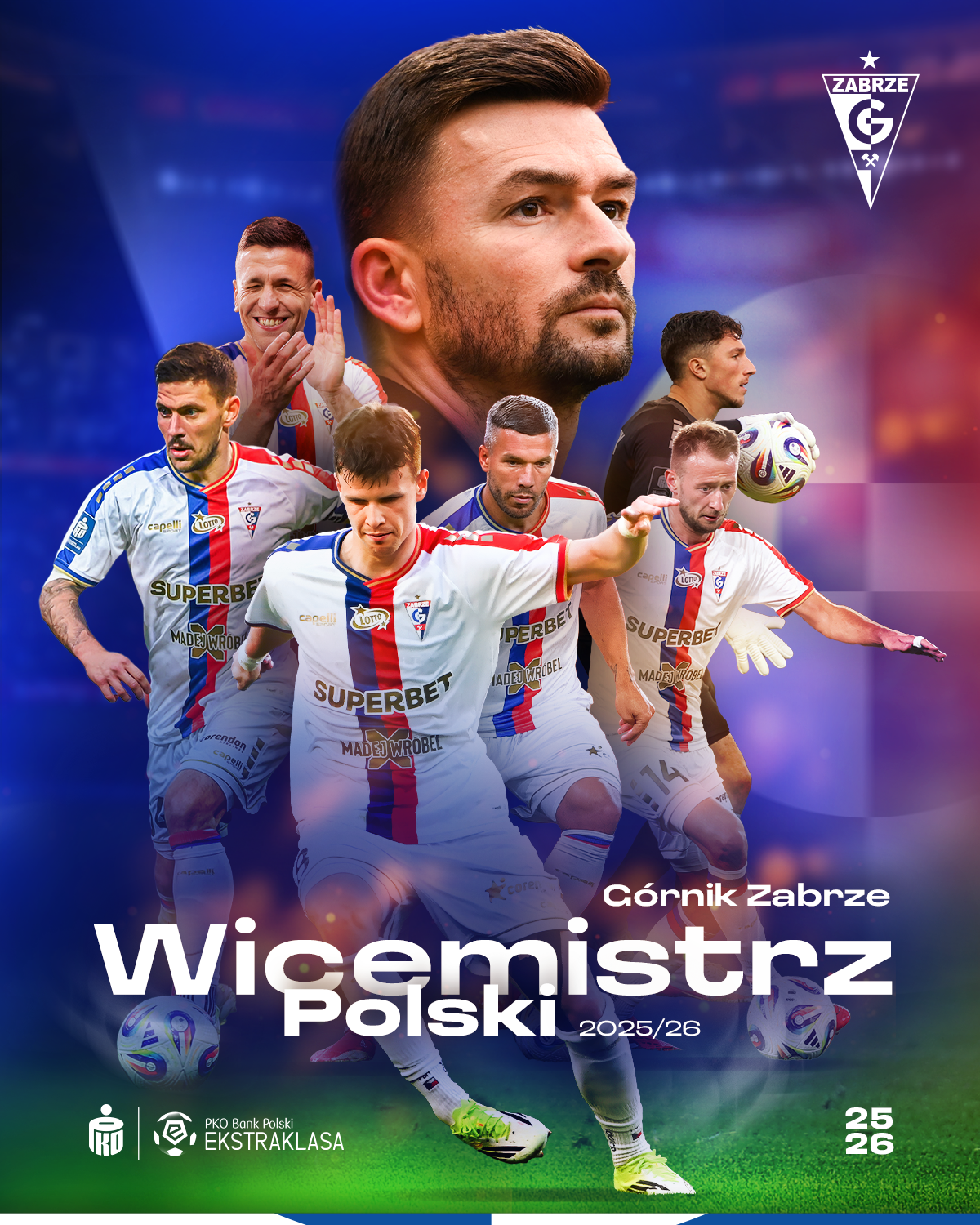 Górnik Zabrze chính thức giành ngôi á quân Ba Lan 2025/2026