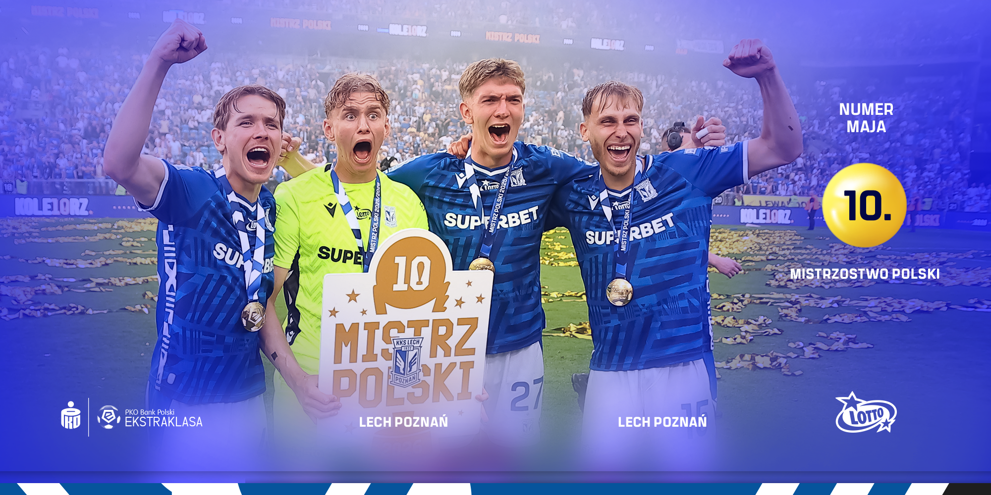 Lech Poznań vô địch Ba Lan lần thứ 10: Số Maja LOTTO 2026